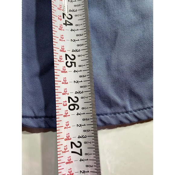 Chicos Womens Shirt 2 US 12 Blue Pockets Long Sleeve Button Up Modal Blend - Picture 5 of 6